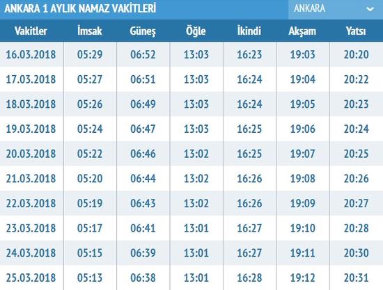 20 mart ezan vakitleri aksam ezani kacta okunuyor istanbul ezan saatleri